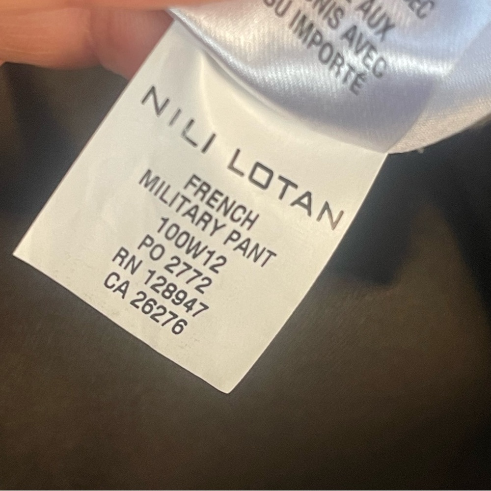 NILI LOTAN Brown French Military Pant Size 4 - Picture 15 of 15